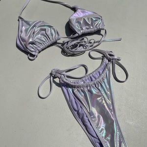Iridescent High Bikini Set |NWOT|